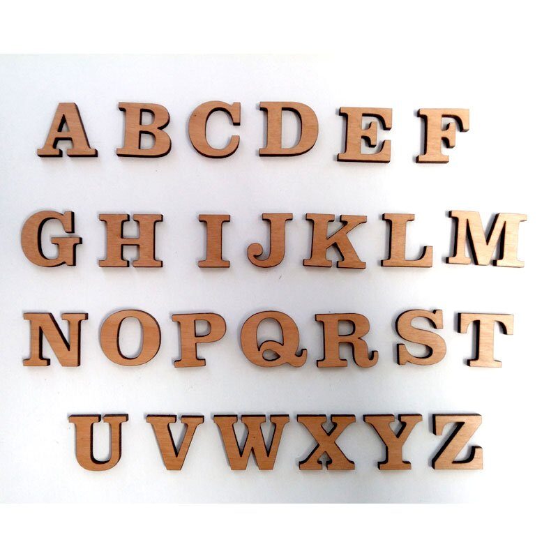 Peel & Stick Wooden Craft Letters - Sunburst Reflections