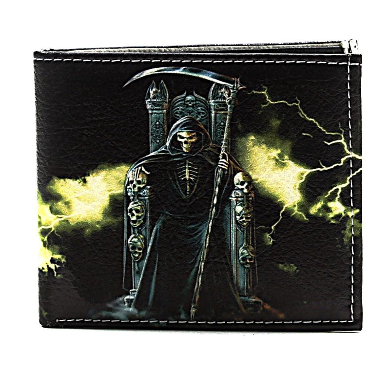 Grim Reaper Men's Wallet Vegan Leather SBVL 525