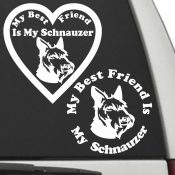 Schnauzer - My Best Friend Is My Dog Decal