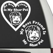 Shar Pei - My Best Friend Is My Dog Decal