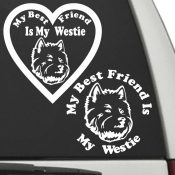 Westie - My Best Friend Is My Dog Decal