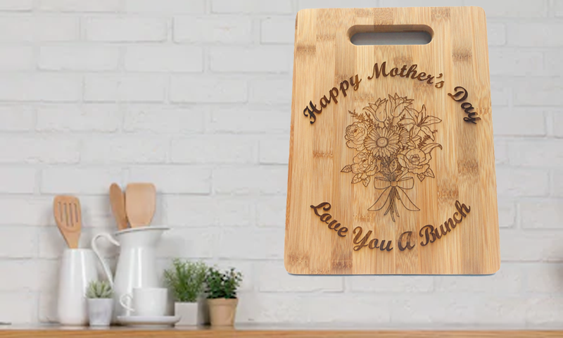 Mother's Day - Cutting Board (Double sided engraving)- LG