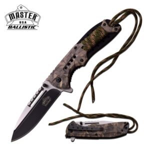 Leaf in Camo Design Easy Open Pocket Knife