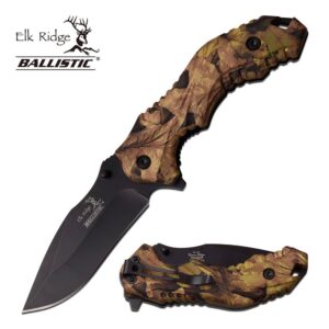 Totally Camo Handle with Black Blade Pocket Knife