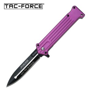 Purple Joker Spring Assisted Pocket Knife