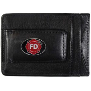 Fire Fighter Logo Leather Cash & Cardholder