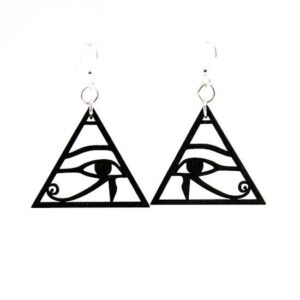 Laser Cut Egyptian Symbol Eye of Horus Earrings