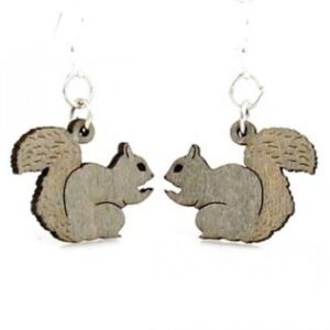 Laser Cut Squirrel Earrings