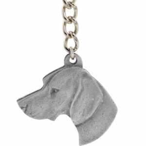 Pointer Head Pewter Key Chain